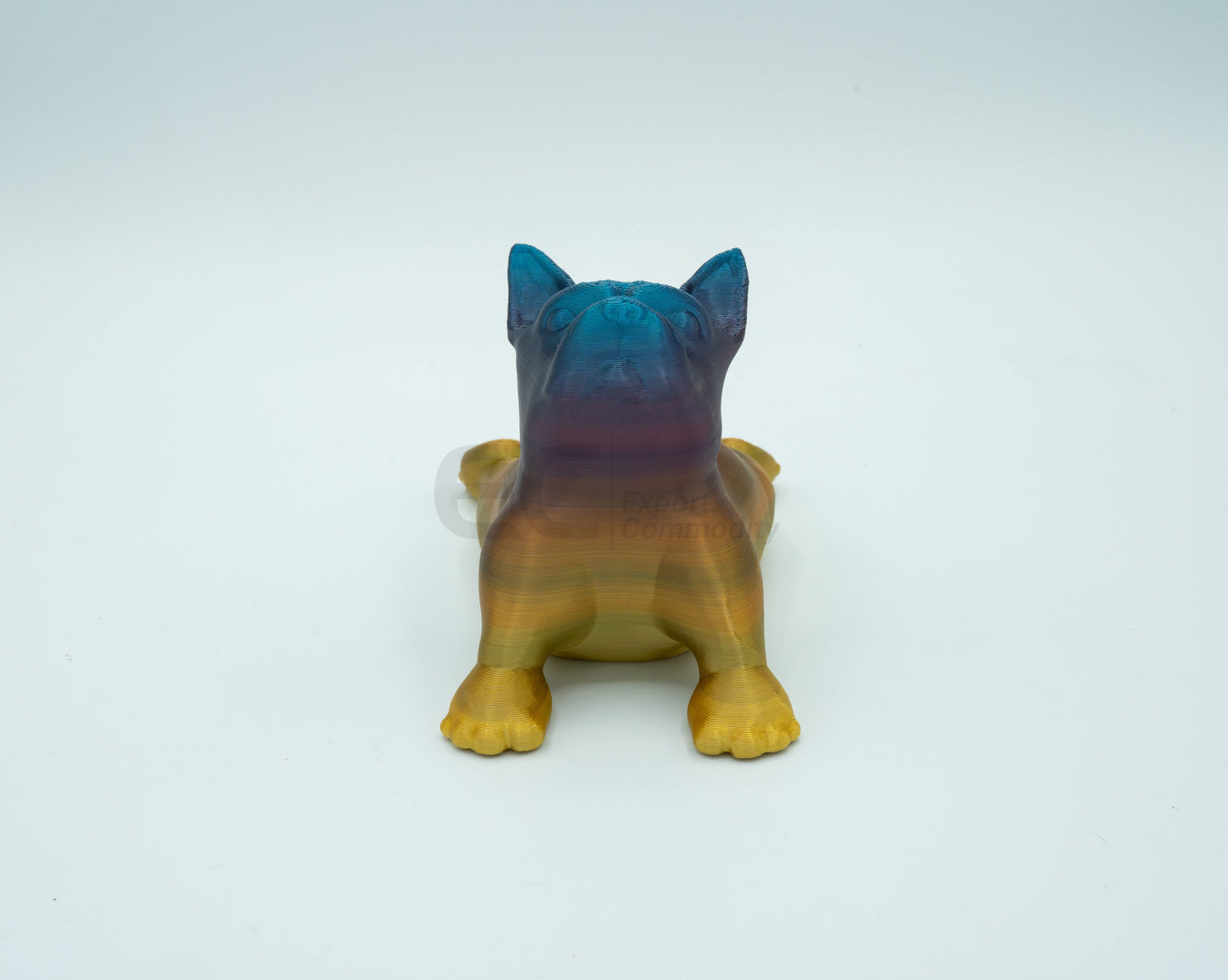 Yoga Pups in Poses: 3D Printed English Bulldogs Embracing Peace (Cobra)