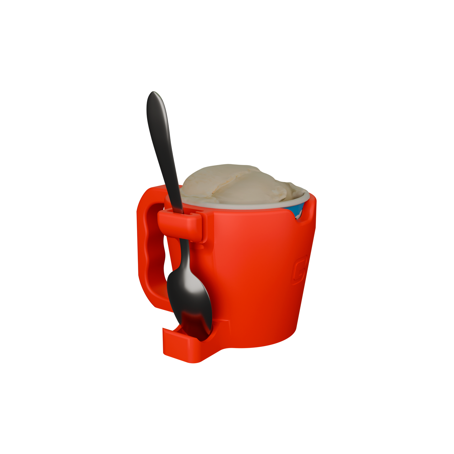 FrostGrip – Ice Cream Pint Holder with Built-in Spoon Rest, No More Frozen Hands, Perfect Pint Size Fit | 3D Printed