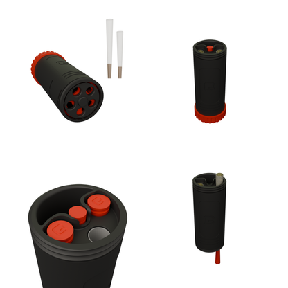 Barrel Roll – Adjustable Cone Filler for 1 to 3 Cones – Storage Compartment – Funny Gift – Made in USA – 3D Printed