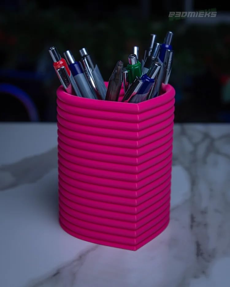 Layered Hearts Cup – Decorative Heart-Shaped Organizer for Desk or Vanity | Cute Storage Solution | 3D Printed