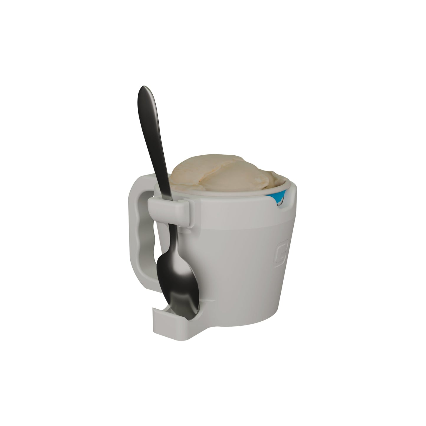 FrostGrip – Ice Cream Pint Holder with Built-in Spoon Rest, No More Frozen Hands, Perfect Pint Size Fit | 3D Printed
