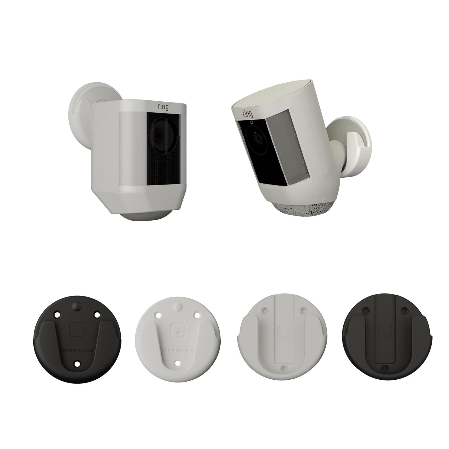 Quick Release Mount compatible with Ring Spotlight Pro Cameras – Multiple Mounting Points for Walls, Tables & More –3D Printed