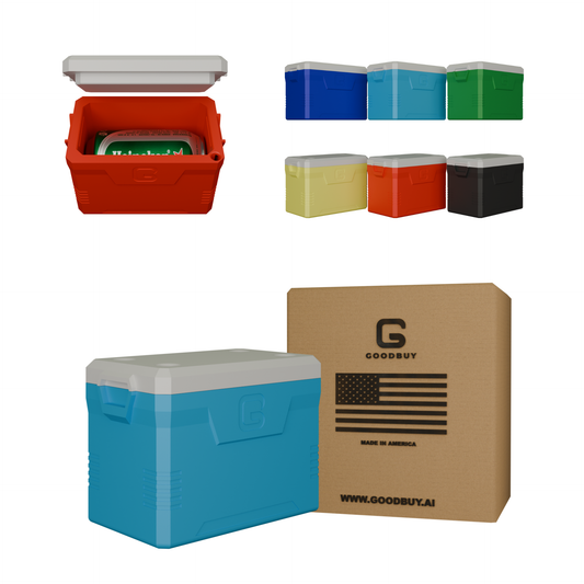 Mini Can Cooler for Beer or Soda – Funny Coleman Style Cooler for 12oz Cans – Party Gift Idea – 3D Printed