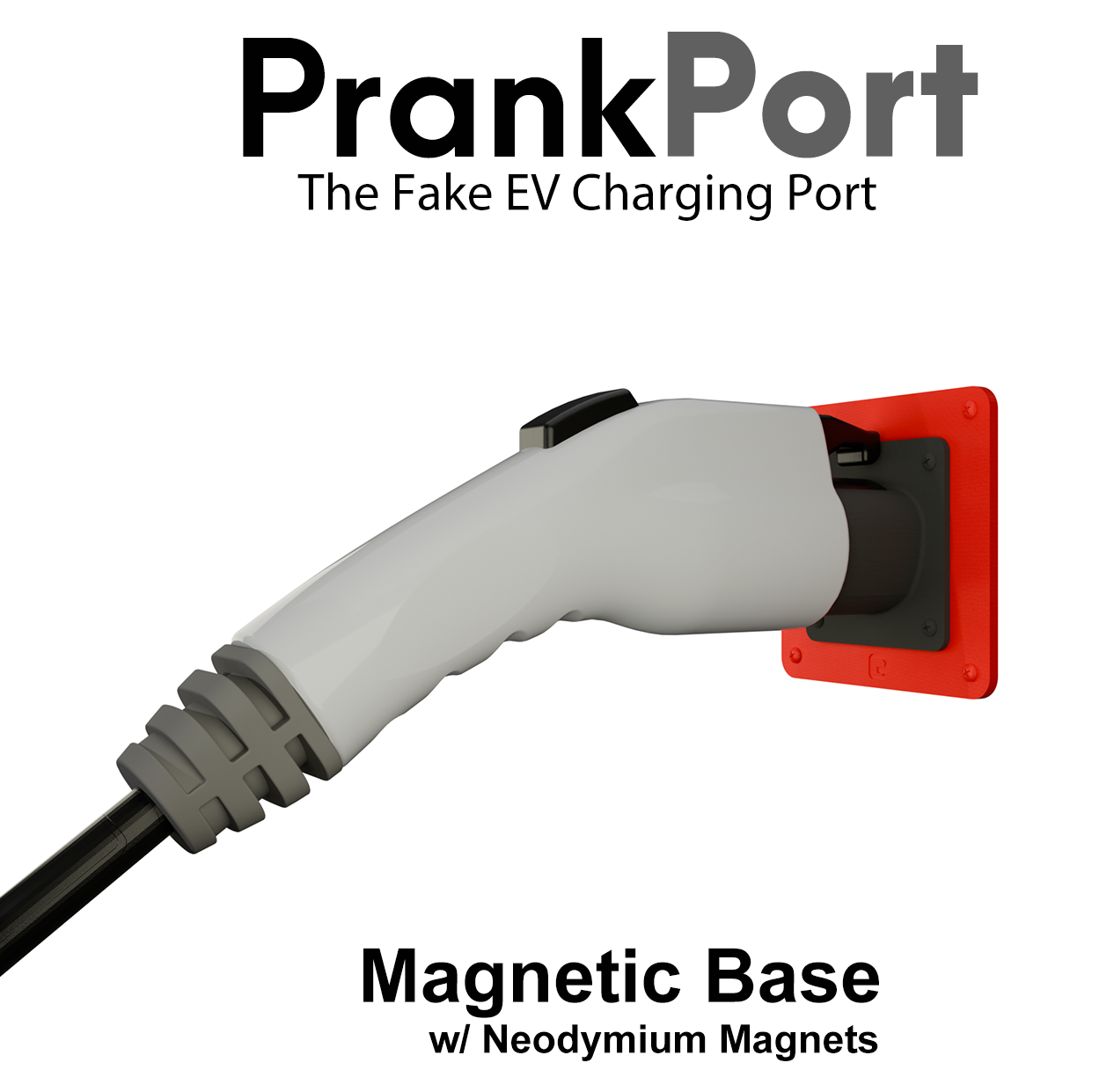 PrankPort Fake EV Charging Port J1772 – Hilarious Car Prank Gift