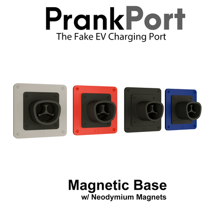 PrankPort – Magnetic Fake EV Charger for Tesla, Gas & Diesel Vehicles | Made in USA