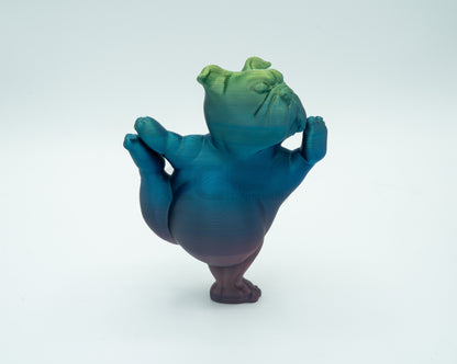 Yoga Pups in Poses: 3D Printed English Bulldogs Embracing Peace (Dancer)