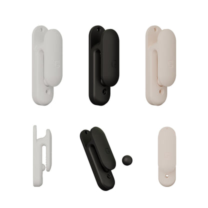 QuickClip – Wall Mounted Towel and Cloth Holder, Small and Regular Sizes, Easy Slide & Gravity Grip, Minimalist Design | 3D Printed