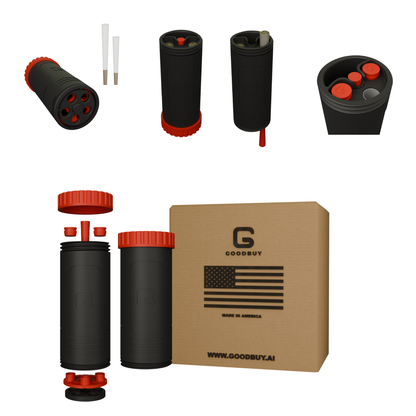 Barrel Roll – Adjustable Cone Filler for 1 to 3 Cones – Storage Compartment – Funny Gift – Made in USA – 3D Printed