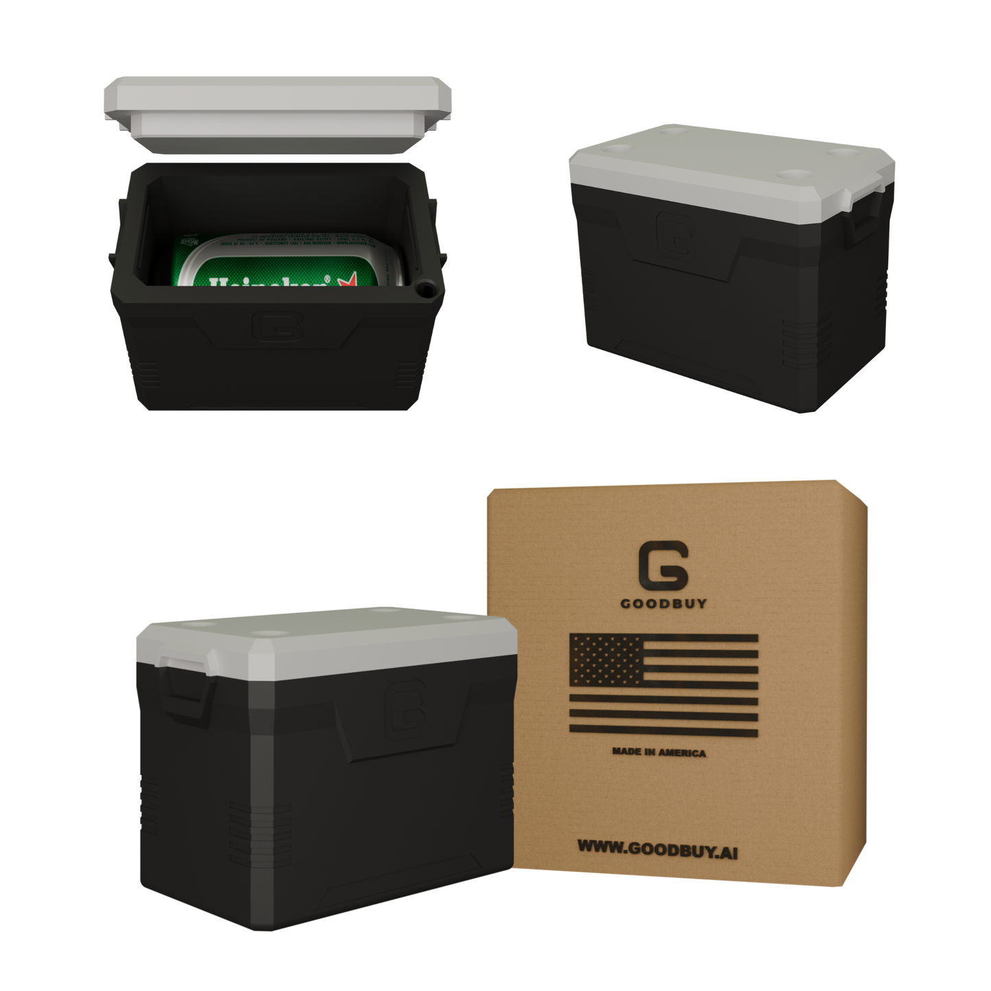 Mini Can Cooler for Beer or Soda – Funny Coleman Style Cooler for 12oz Cans – Party Gift Idea – 3D Printed