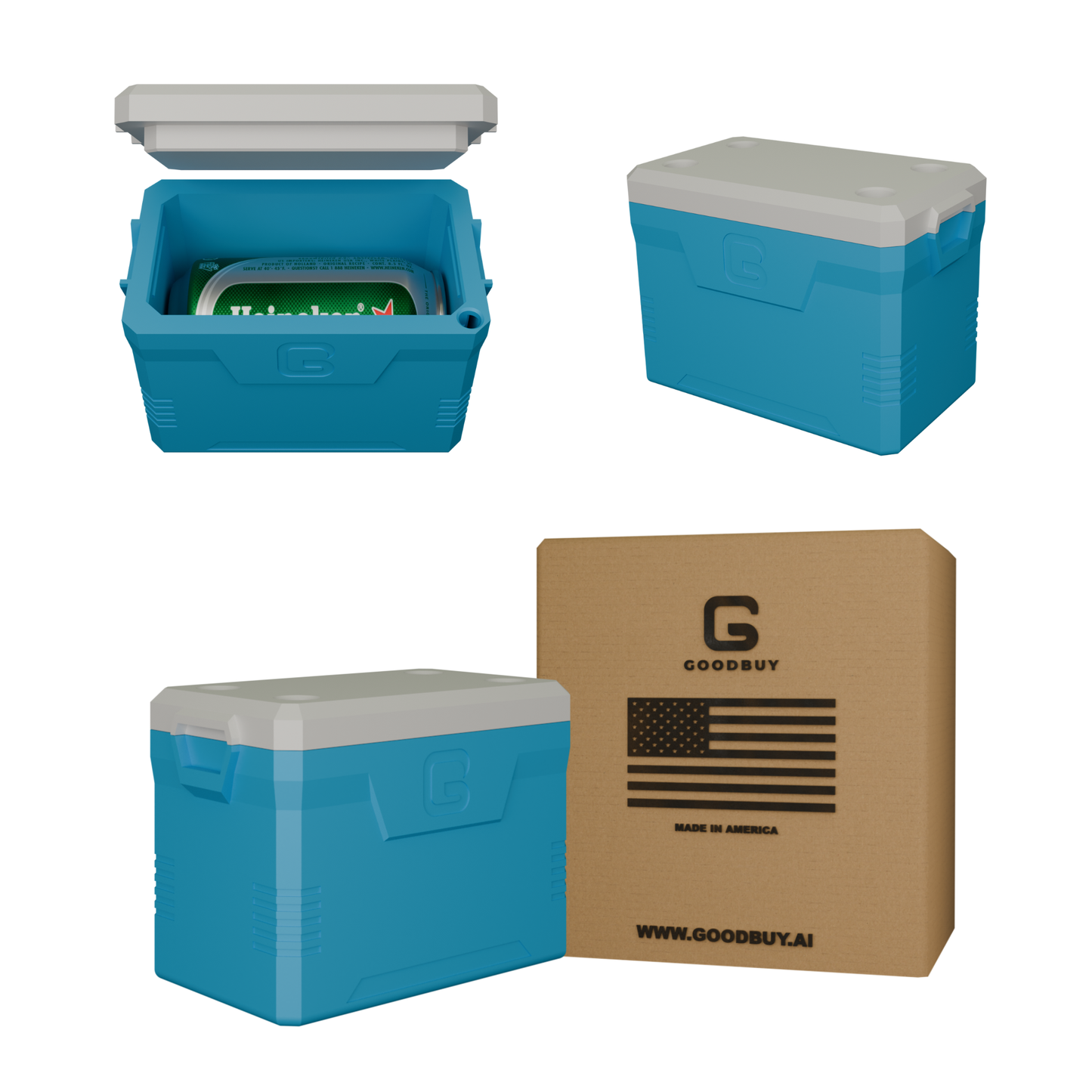 Mini Can Cooler for Beer or Soda – Funny Coleman Style Cooler for 12oz Cans – Party Gift Idea – 3D Printed